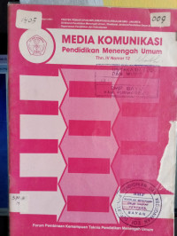 Image of MEDIA KOMUNIKASI PENDIDIKAN MENENGAH UMUM TAHUN IV NOMOR 12