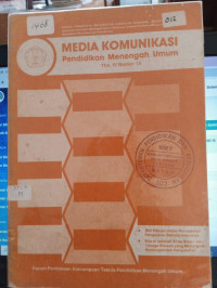 Image of MEDIA KOMUNIKASI PENDIDIKAN MENENGAH UMUM THN IV NOMOR 13