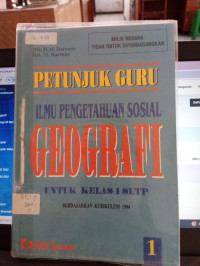 Image of PETUNJUK GURU ILMU PENGETAHUAN SOSIAL GEOGRAFI 1